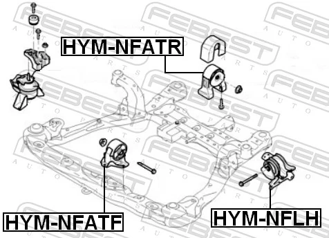 FEBEST HYM-NFLH Mounting, engine