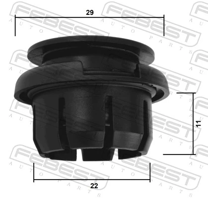 FEBEST 88570-108 Clip, trim/protection strip