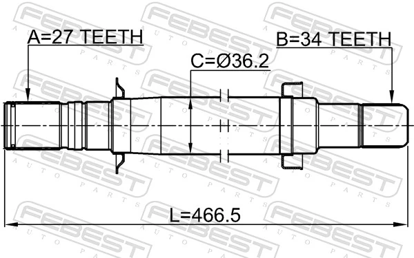 Drive Shaft 1012-CAPRH