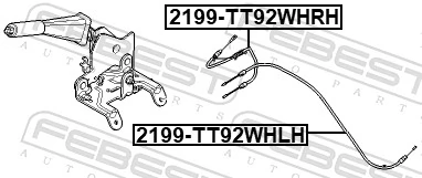Cable Pull, parking brake 2199-TT92WHRH
