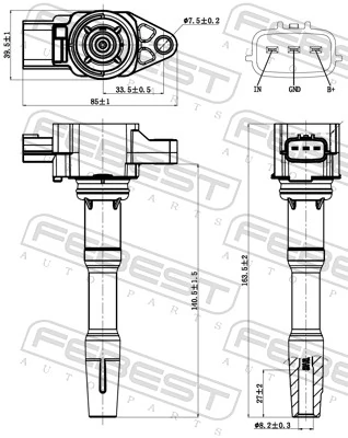 FEBEST 24640-003 Ignition Coil