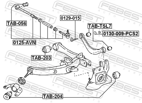 FEBEST 0129-015 Camber Correction Screw