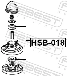 Spacer Bush, shock absorber HSB-018