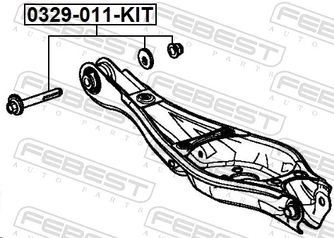 FEBEST 0329-011-KIT Camber Correction Screw