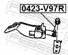 Link/Coupling Rod, stabiliser bar 0423-V97R