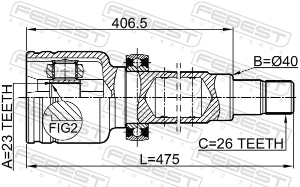 Joint Kit, drive shaft 2111-CB420RH