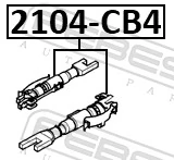 FEBEST 2104-CB4 Adjuster, drum brake