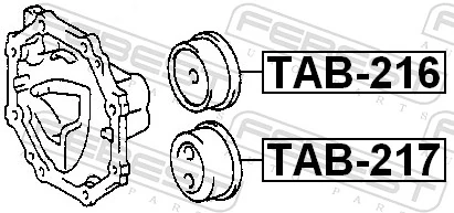 FEBEST TAB-217 Mounting, differential