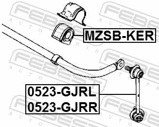 Link/Coupling Rod, stabiliser bar 0523-GJRL
