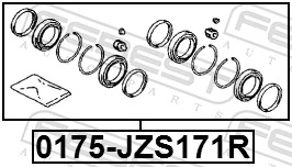 Repair Kit, brake caliper 0175-JZS171R