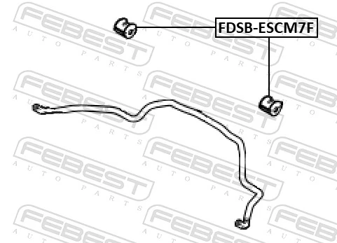 Mounting, stabiliser bar FDSB-ESCM7F