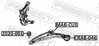 FEBEST 2020-001 Ball Joint