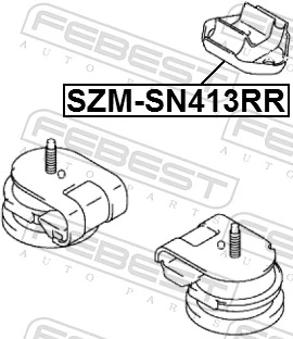 FEBEST SZM-SN413RR Mounting, engine
