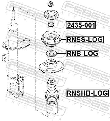 Suspension Strut Support Mount RNSS-LOG