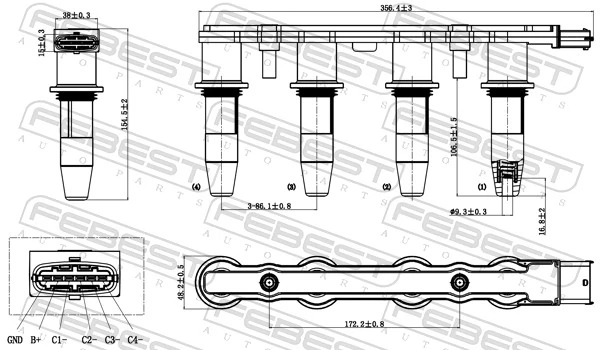 Ignition Coil Unit 18640-001