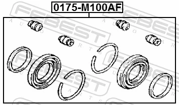 FEBEST 0175-M100AF Repair Kit, brake caliper