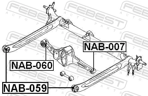Bushing, axle beam NAB-059