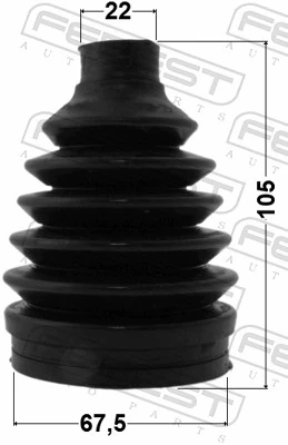 Bellow, drive shaft 0417P-GA2RR