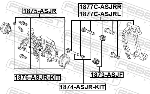 Repair Kit, brake caliper 1875-ASJR