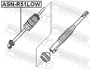 FEBEST ASN-R51LOW Steering Shaft