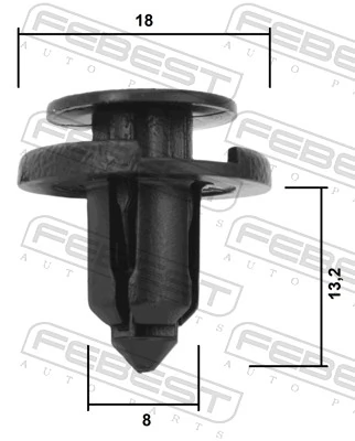 Clip, trim/protection strip 88570-092