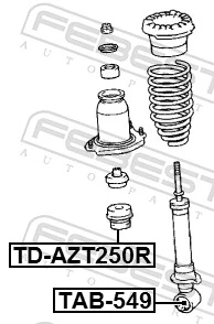 Rubber Buffer, suspension TD-AZT250R