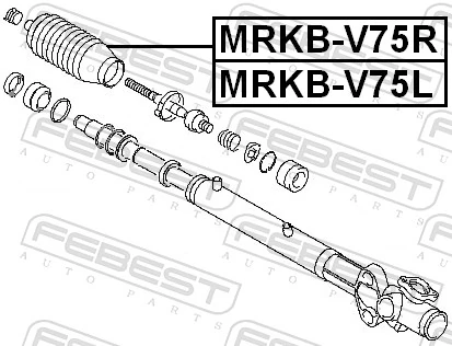 Bellow, steering MRKB-V75L