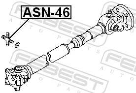 Joint, propshaft ASN-46
