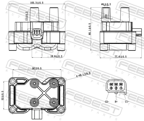 Ignition Coil Unit 21640-002