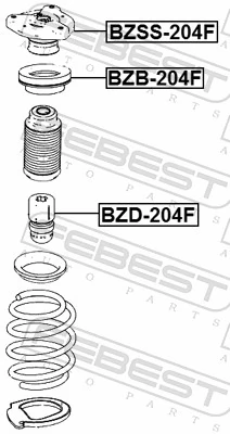 Rolling Bearing, suspension strut support mount BZB-204F
