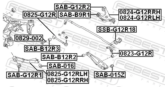 FEBEST 0829-002 Camber Correction Screw