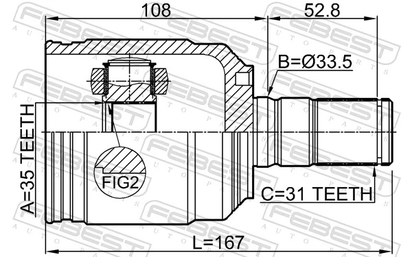 Joint Kit, drive shaft 2211-MQ4FLH