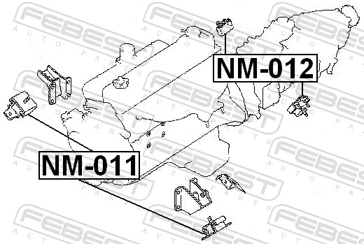 Mounting, engine NM-011