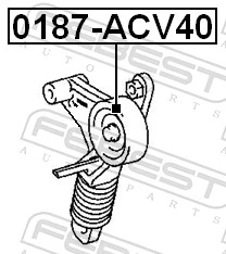 Tensioner Pulley, V-ribbed belt 0187-ACV40