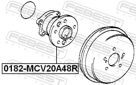Wheel Hub 0182-MCV20A48R