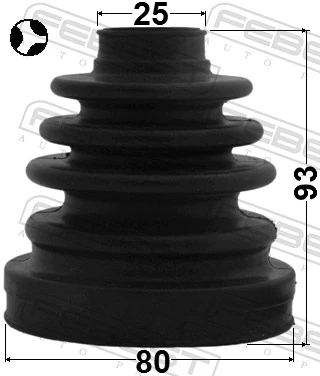 Bellow, drive shaft 0115-AZT251TRH