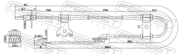 Sensor, wheel speed 07606-003