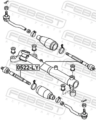 FEBEST 0522-LY Inner Tie Rod