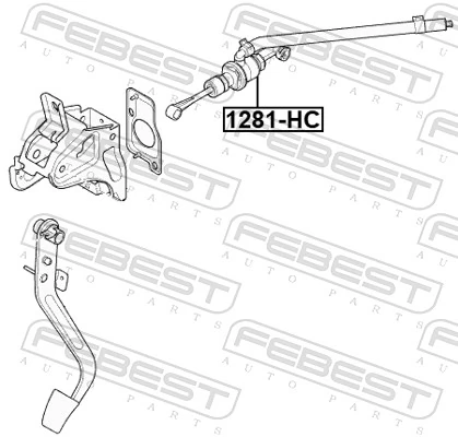 Master Cylinder, clutch 1281-HC