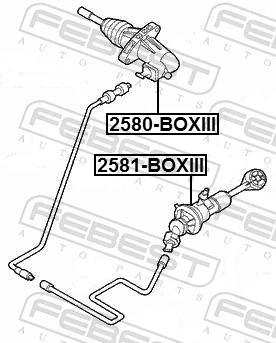 Master Cylinder, clutch 2581-BOXIII