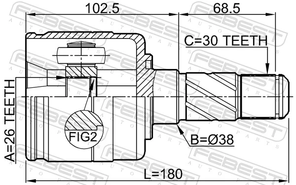 Joint Kit, drive shaft 2211-BLLH