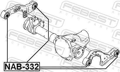 Mounting, differential NAB-332