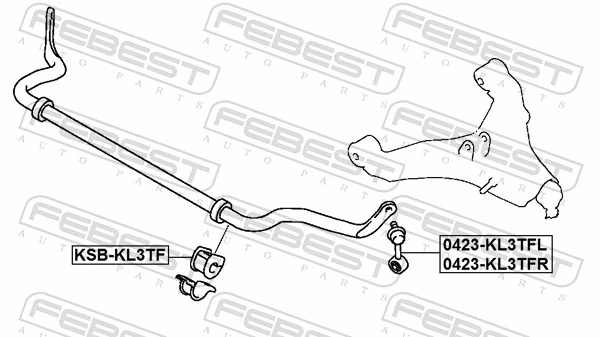 Link/Coupling Rod, stabiliser bar 0423-KL3TFR
