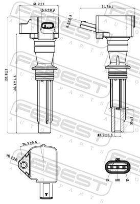 FEBEST 29640-001 Ignition Coil