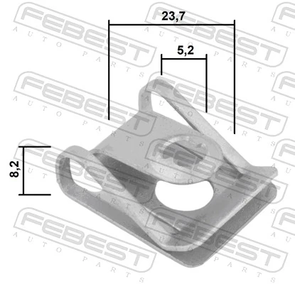FEBEST 88570-163 Clip, trim/protection strip