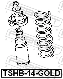 Dust Cover Kit, shock absorber TSHB-14-GOLD
