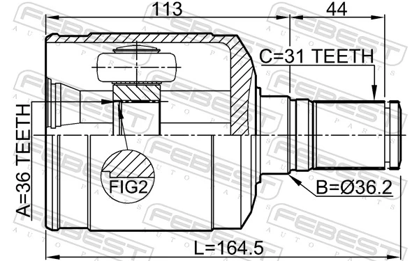 Joint Kit, drive shaft 0511-CX7LH