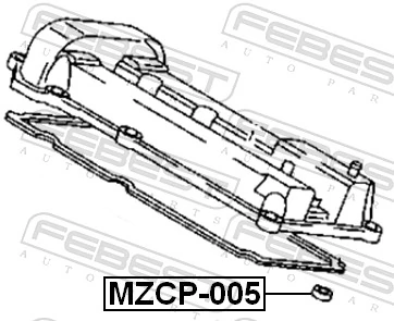 FEBEST MZCP-005 Seal Ring, spark plug shaft