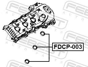 FEBEST FDCP-003 Seal Ring, spark plug shaft