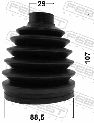 Bellow Kit, drive shaft 2017P-GRCH